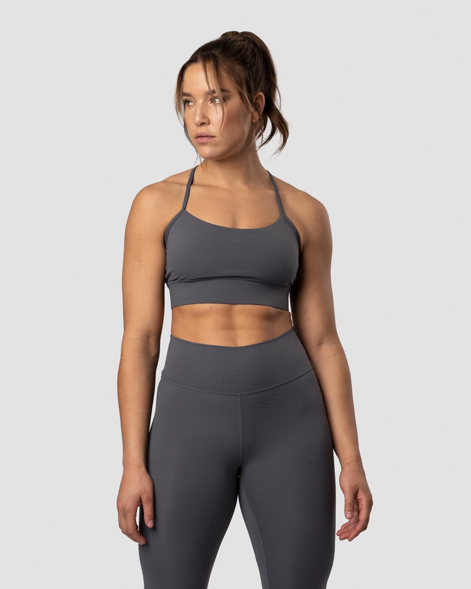 ICIW Nimble Snörade Sports Bra Anthracite Mörkgrå | 734108IEO