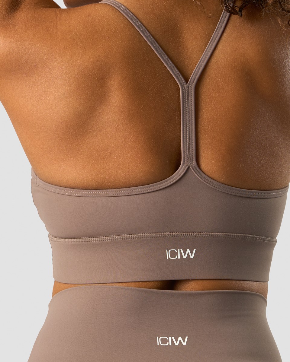 ICIW Nimble Snörade Sports Bra Dusty Bruna | 849632RMP