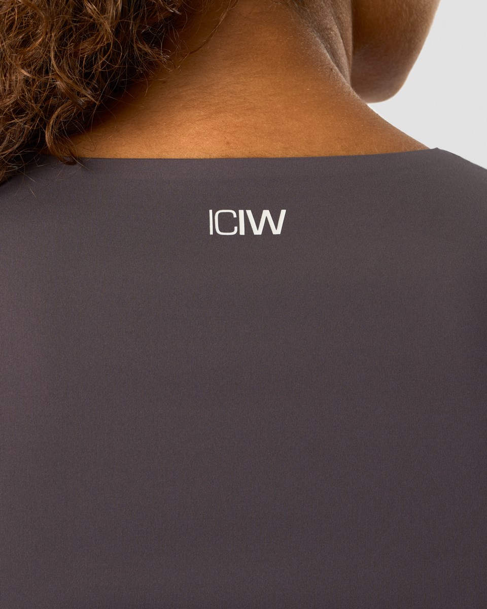 ICIW Nimble Soft T-shirt Clay Mörkgrå | 943567BFW