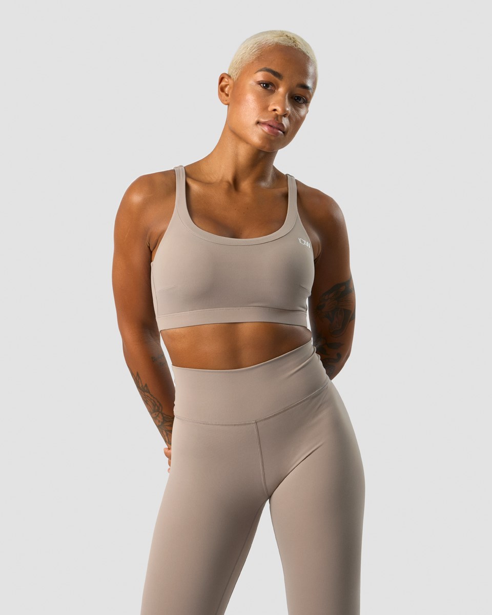 ICIW Nimble Sports Bra Greige Beige | 987051KMU