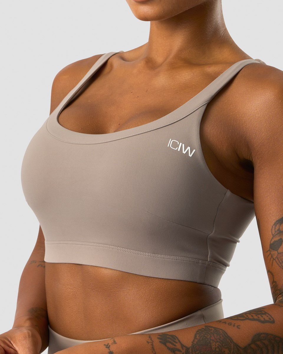 ICIW Nimble Sports Bra Greige Beige | 987051KMU