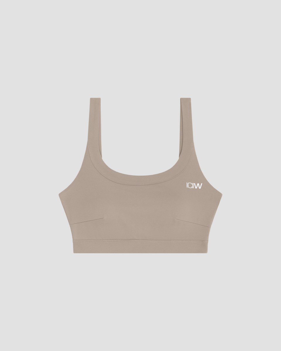 ICIW Nimble Sports Bra Greige Beige | 987051KMU