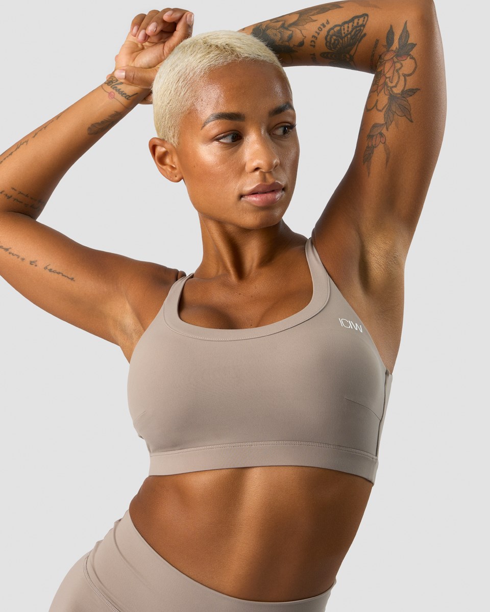 ICIW Nimble Sports Bra Greige Beige | 987051KMU