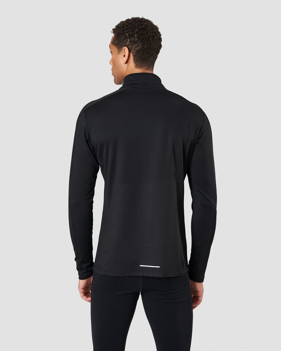 ICIW Outdoor Tränings Fleece Zip Svarta | 457269EBZ