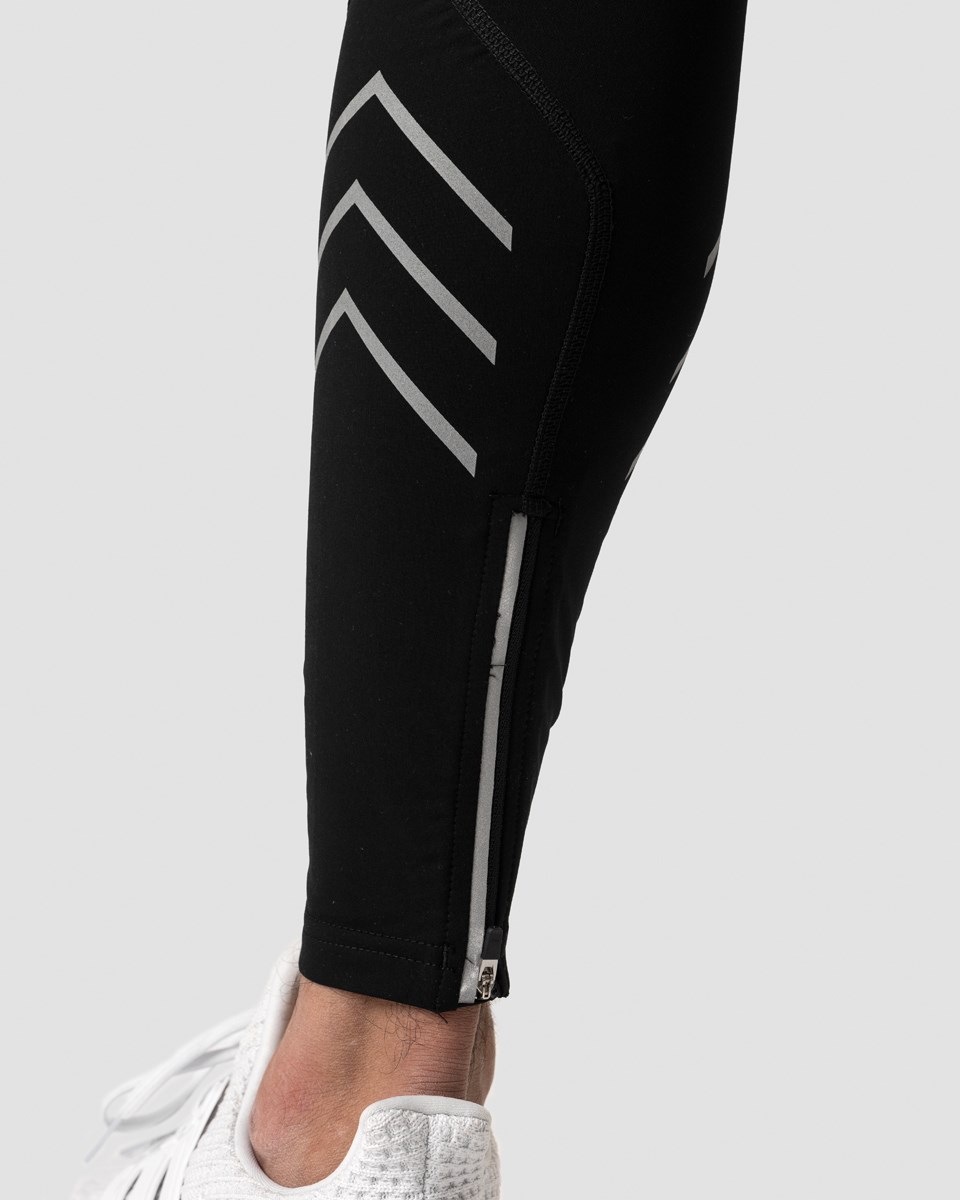 ICIW Outdoor Tränings Reflective Tights Svarta | 180673ZPB