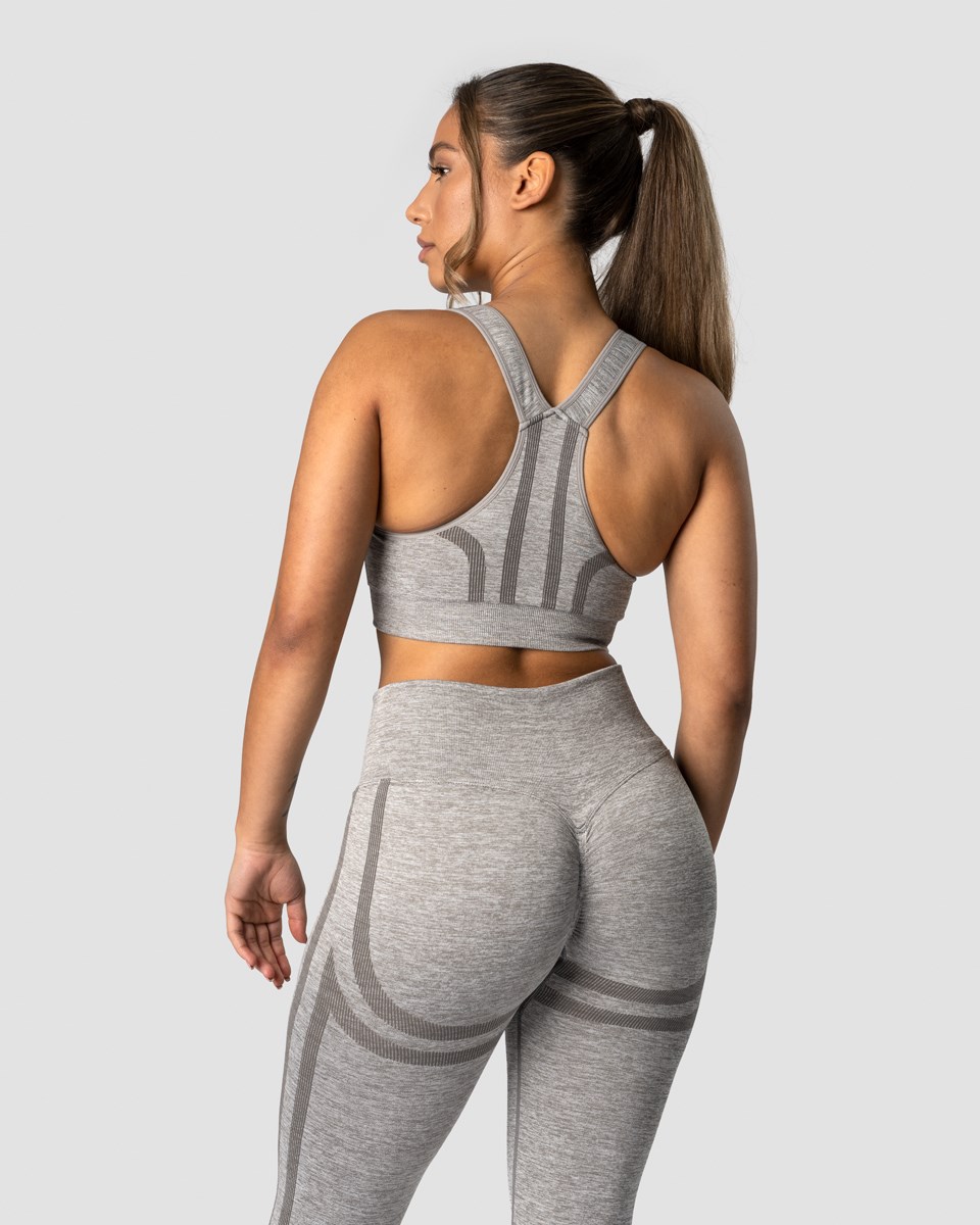 ICIW Rush Seamless Sports Bra Lt Melange Ljusgrå | 235016TQA