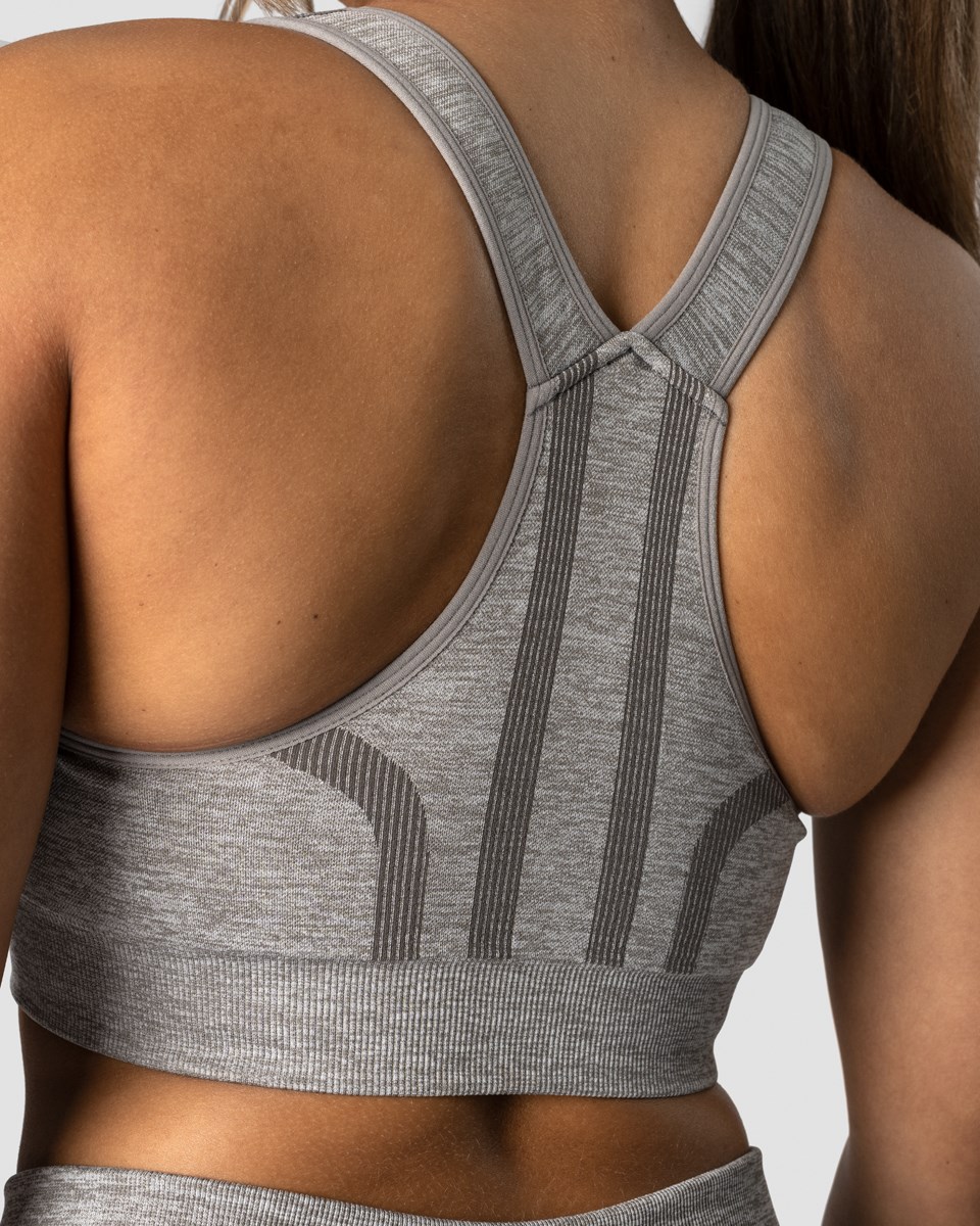 ICIW Rush Seamless Sports Bra Lt Melange Ljusgrå | 235016TQA