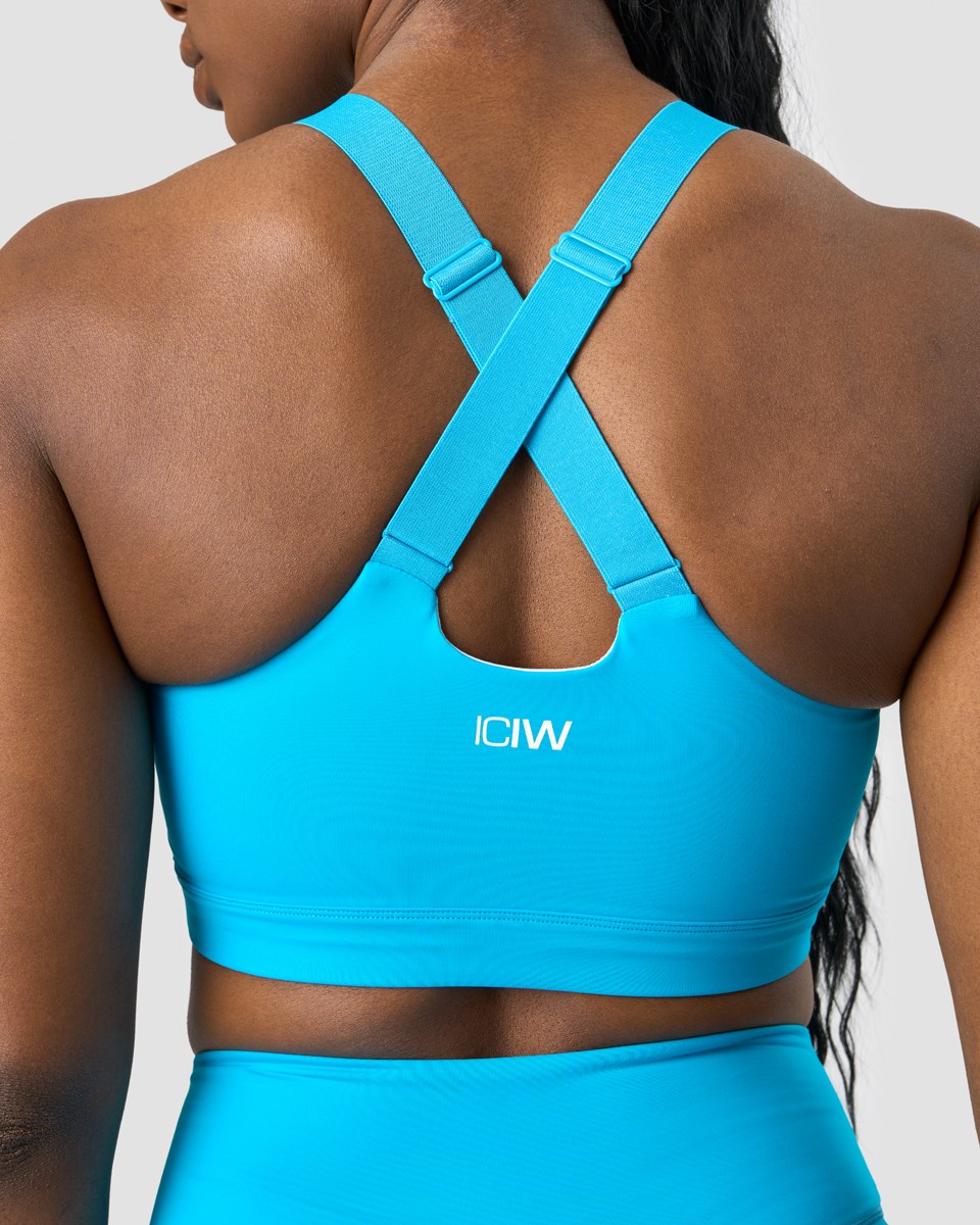 ICIW Scrunch Adjustable Sports bra Ljusblå | 932675DJF