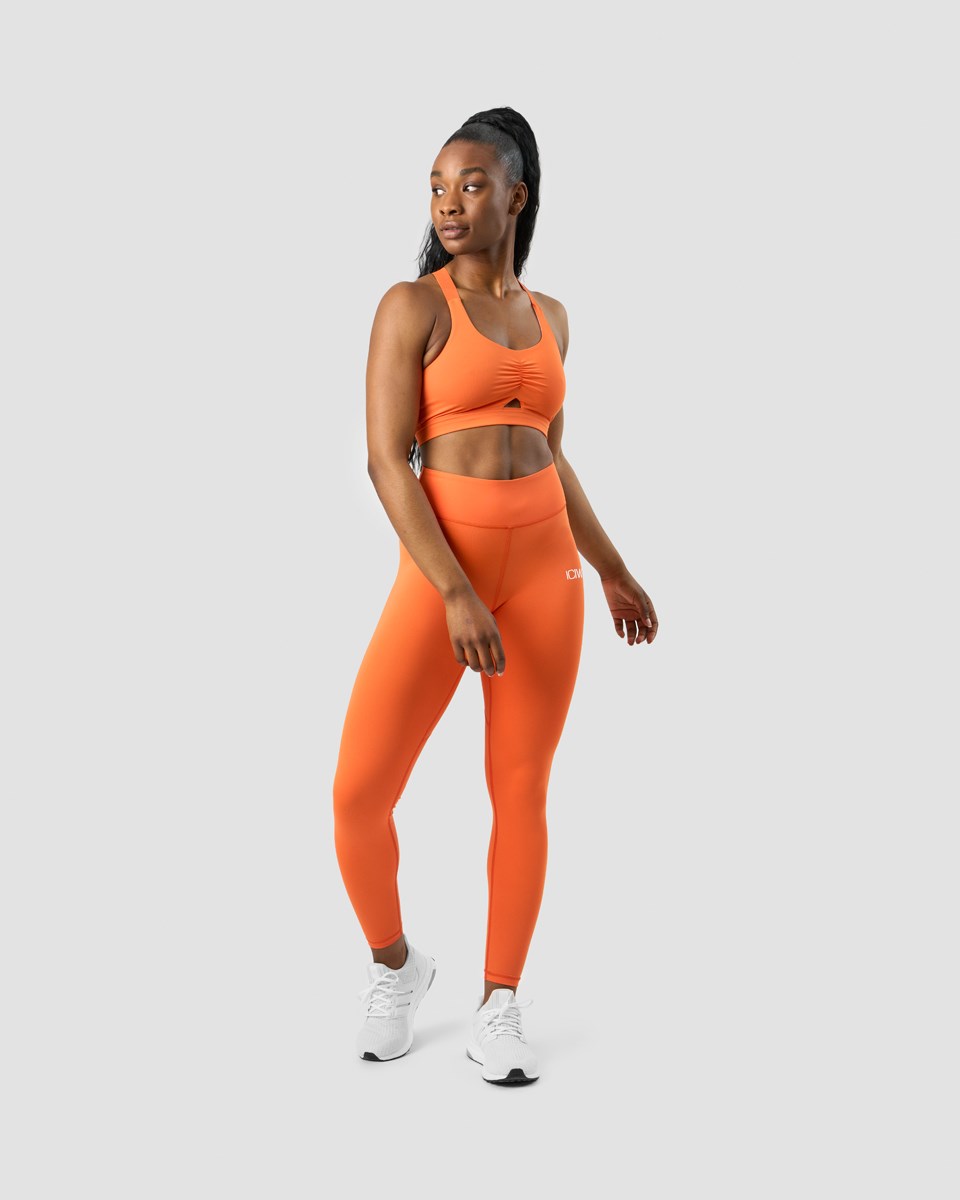 ICIW Scrunch Adjustable Sports bra Orange | 497823PCS