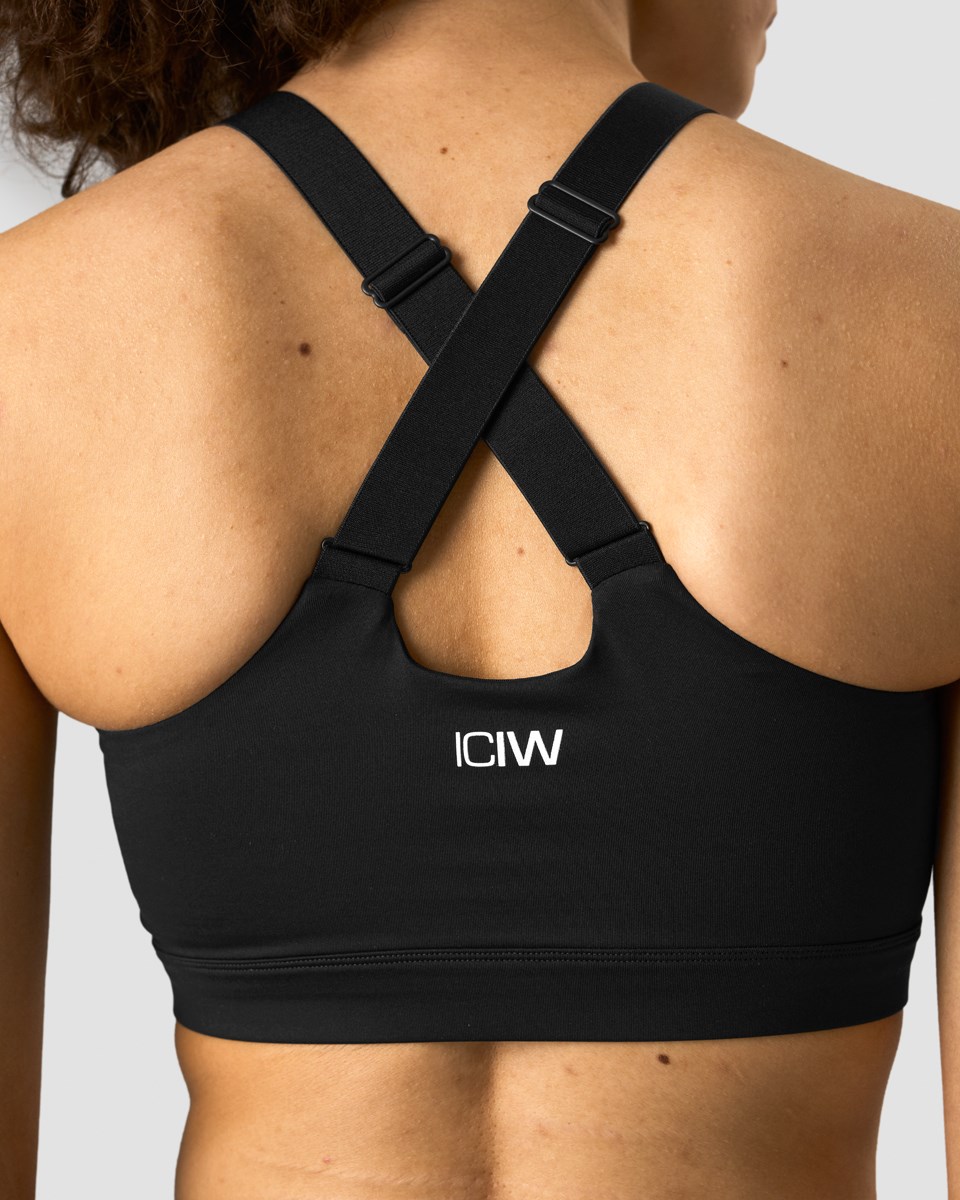 ICIW Scrunch Adjustable Sports bra Svarta | 217083LEI