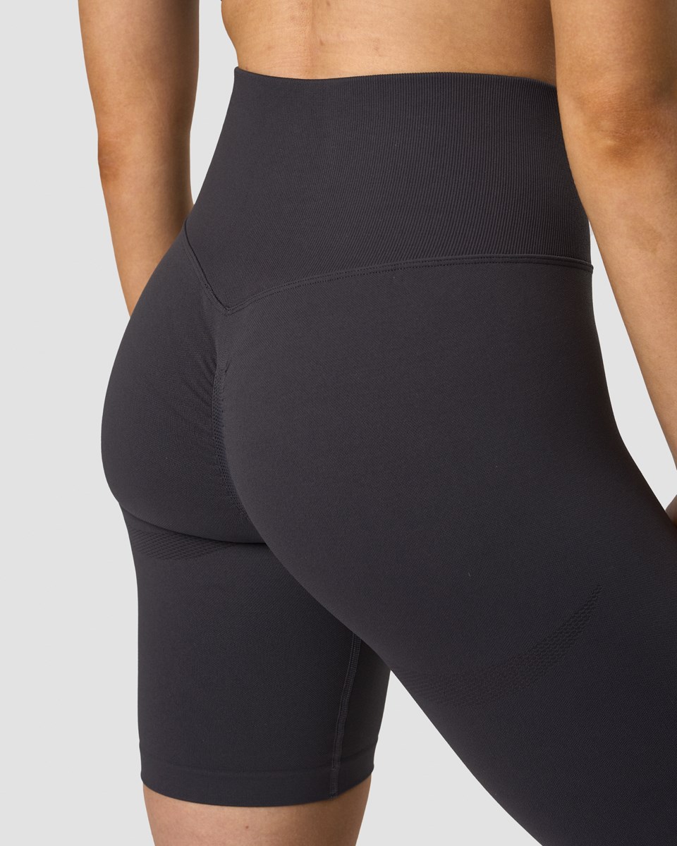 ICIW Scrunch Seamless Biker Shorts Graphite Mörkgrå | 261095VPC