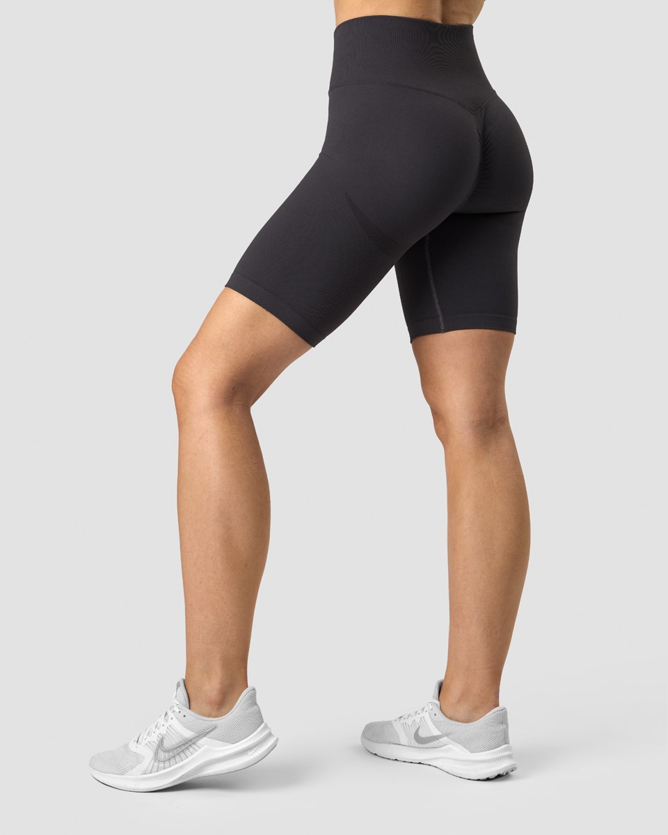 ICIW Scrunch Seamless Biker Shorts Graphite Mörkgrå | 261095VPC