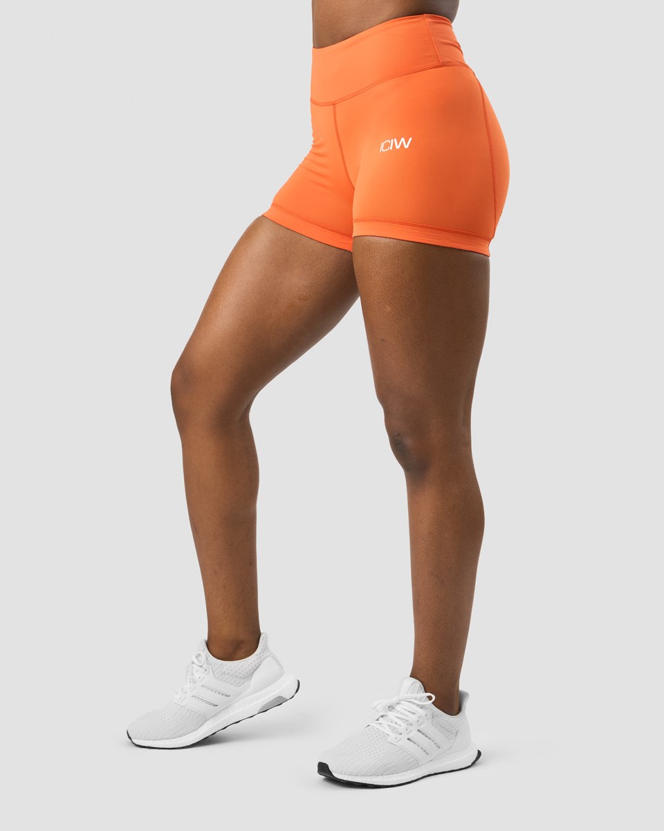 ICIW Scrunch V-shape tight shorts Orange | 410587BCF