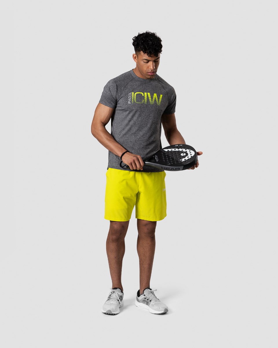 ICIW Smash Padel Mesh T-shirt Melange Ljusgrå | 413629ANE