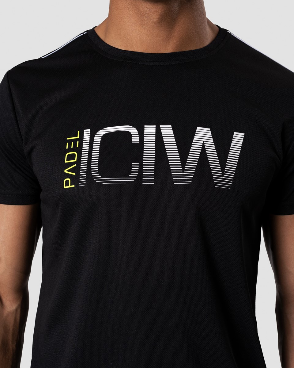 ICIW Smash Padel T-shirt Svarta | 196487FER