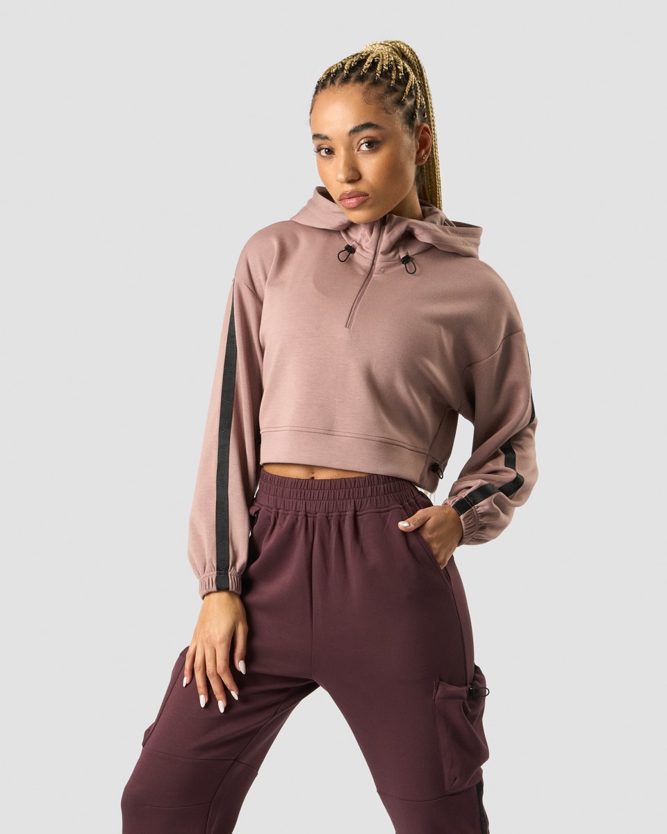 ICIW Stance Cropped Hoodie Wmn Light Mauve Rosa | 053912LCY