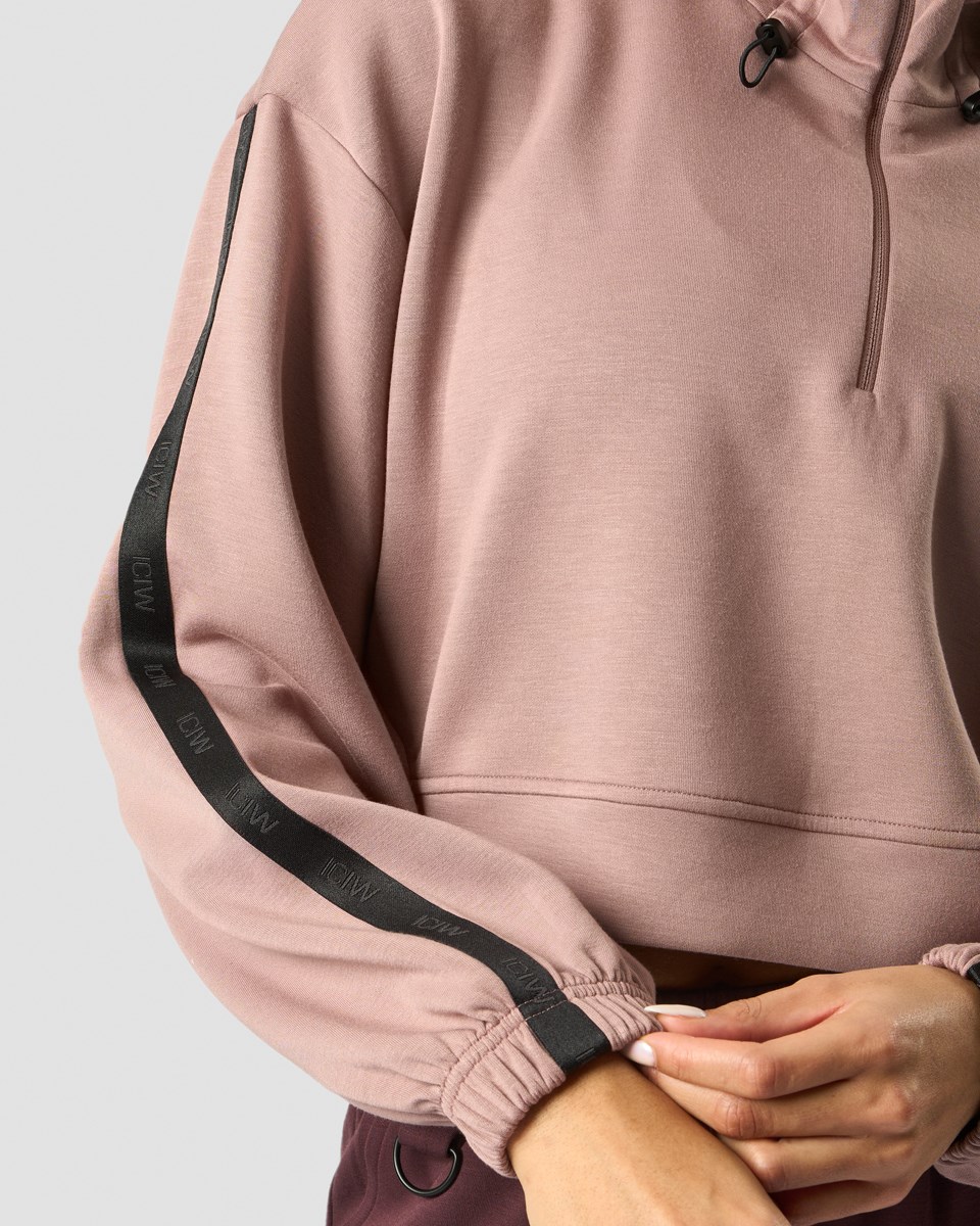 ICIW Stance Cropped Hoodie Wmn Light Mauve Rosa | 053912LCY