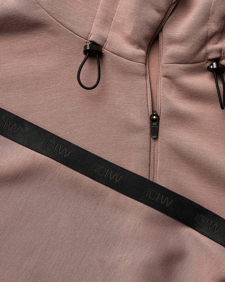 ICIW Stance Cropped Hoodie Wmn Light Mauve Rosa | 053912LCY