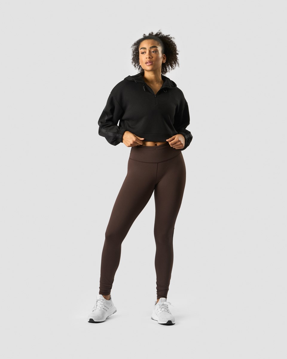 ICIW Stance Cropped Hoodie Wmn Svarta | 347850BJX