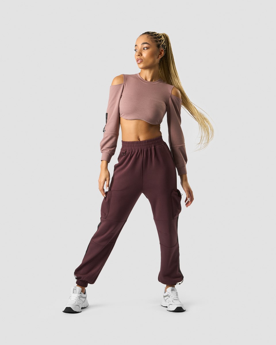 ICIW Stance Cropped Long Sleeve Wmn Light Mauve Rosa | 684927CVZ