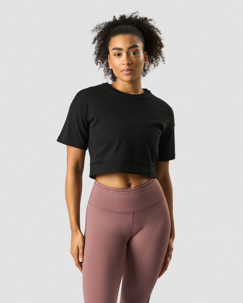 ICIW Stance Cropped T-shirt Wmn Svarta | 078234YTH