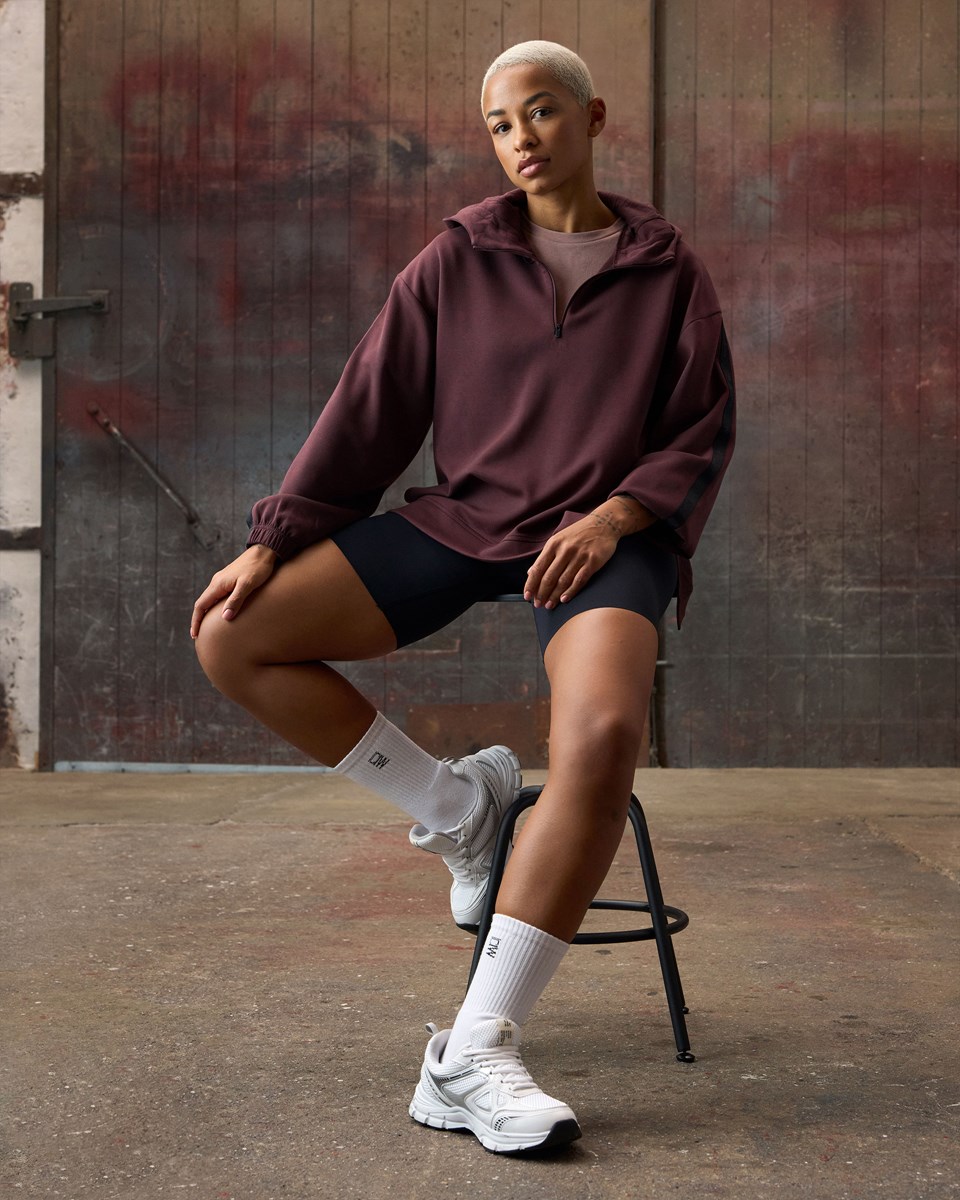 ICIW Stance Hoodie Wmn Burgundy Mörkröda | 415263NMY