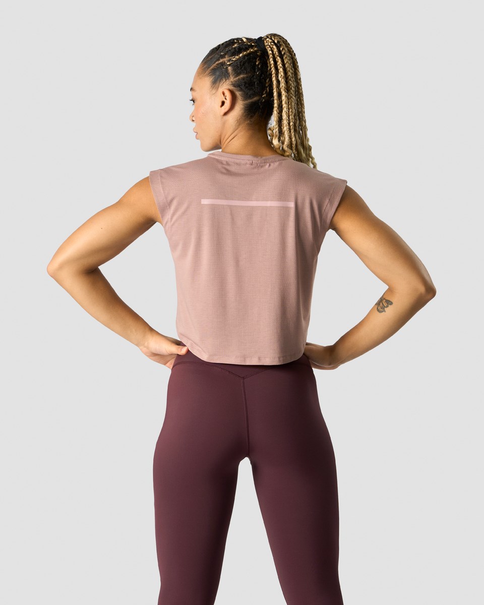 ICIW Stride Cropped Tank Wmn Light Mauve Lila | 476583XLF