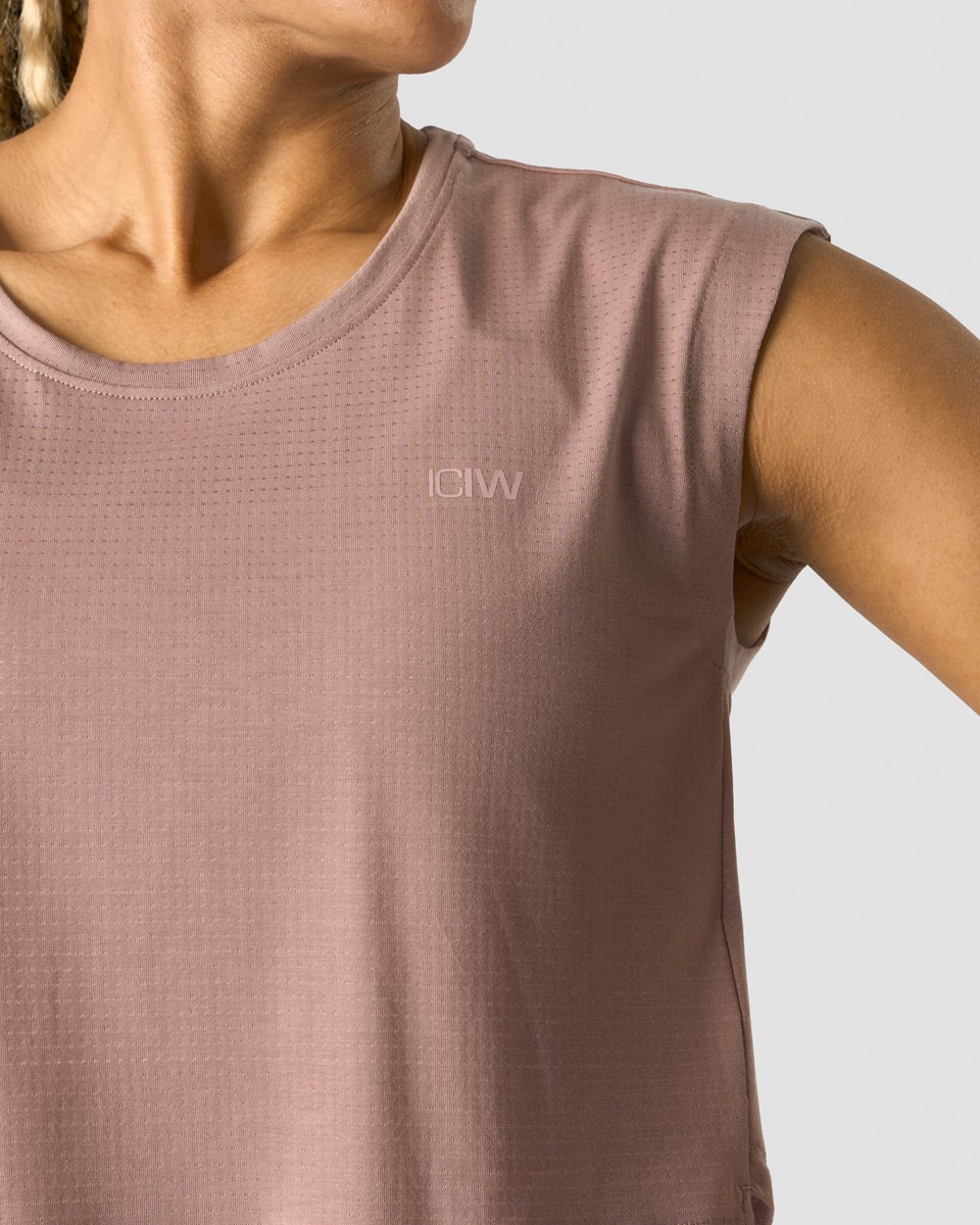 ICIW Stride Cropped Tank Wmn Light Mauve Lila | 476583XLF