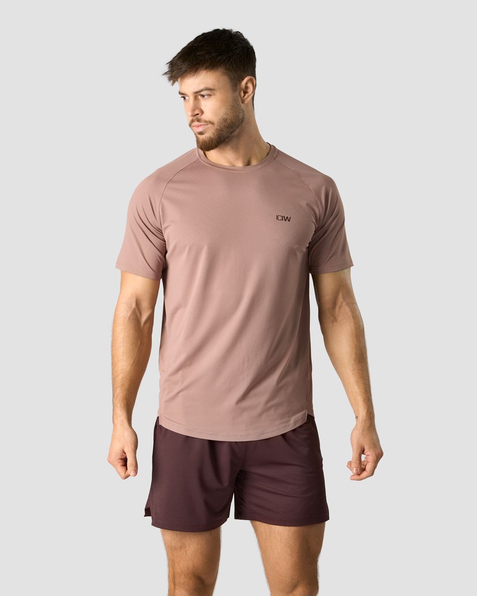 ICIW Stride Raglan T-shirt Light Mauve Lila | 704631CUS