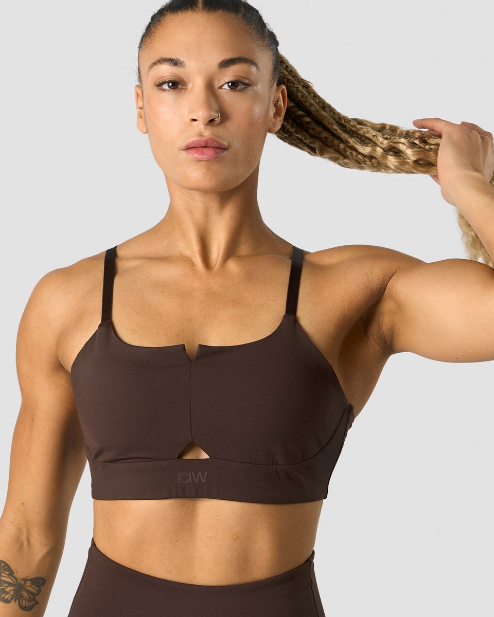 ICIW Stride Snörade Sportsbra Bruna | 962543DBV