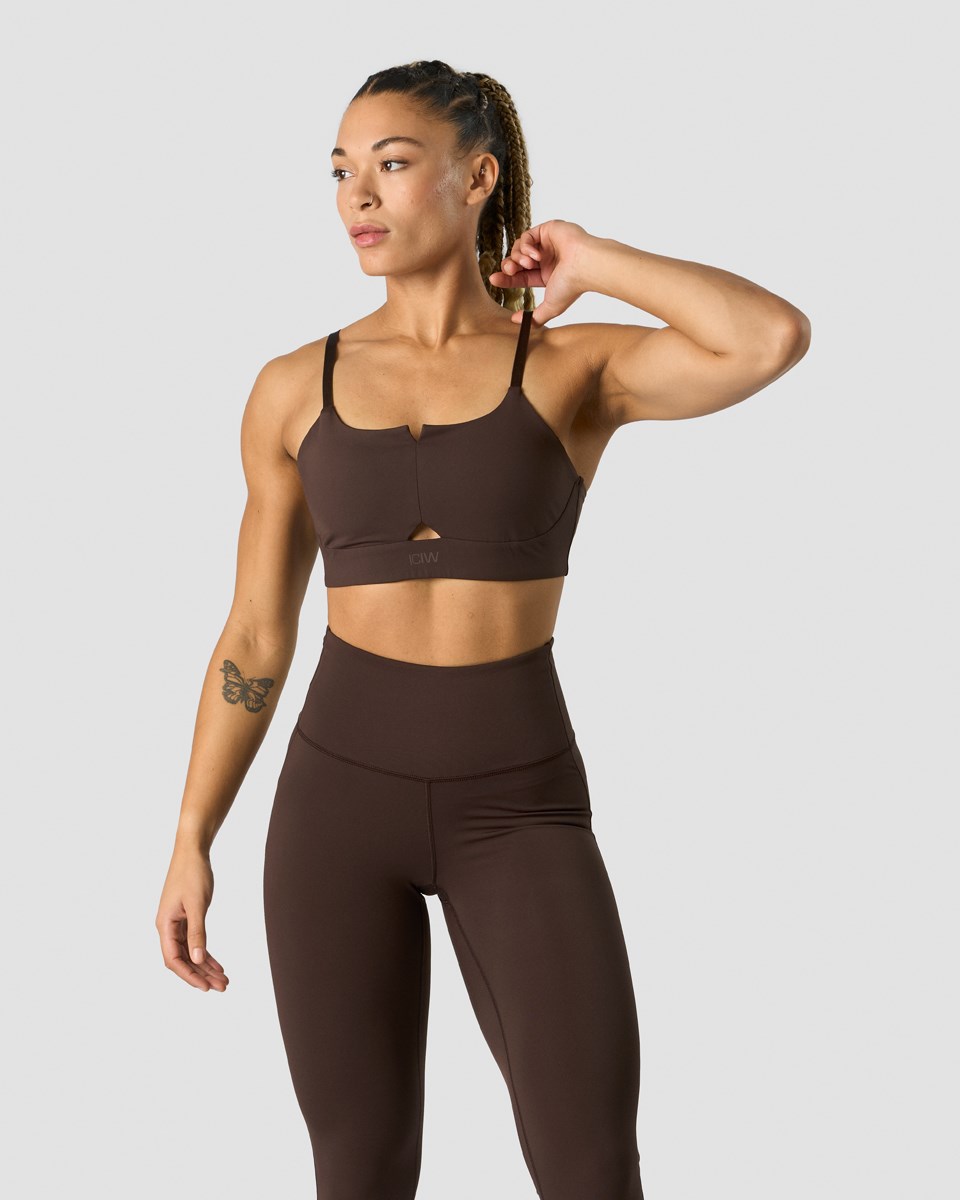 ICIW Stride Snörade Sportsbra Bruna | 962543DBV