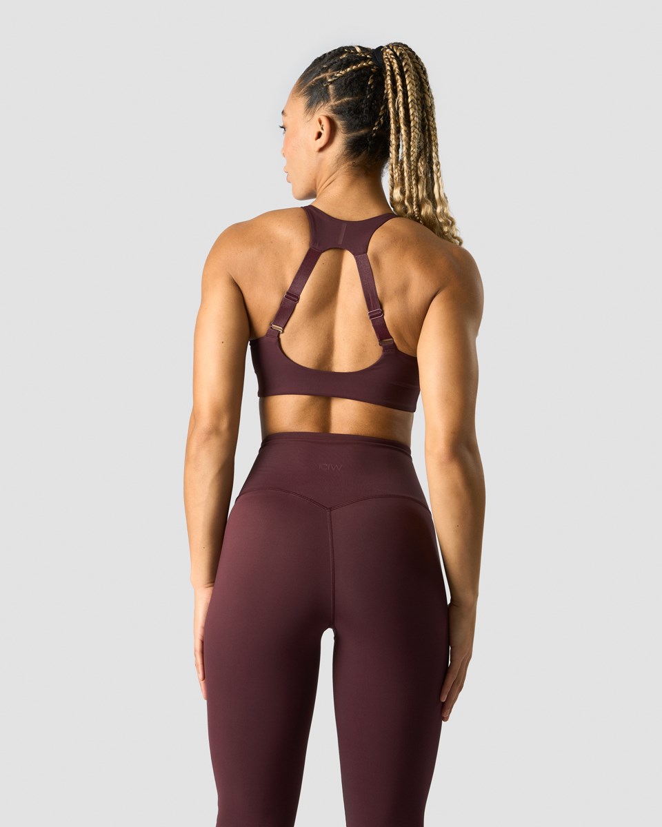 ICIW Stride Sports Bra Burgundy Mörkröda | 103752NXH