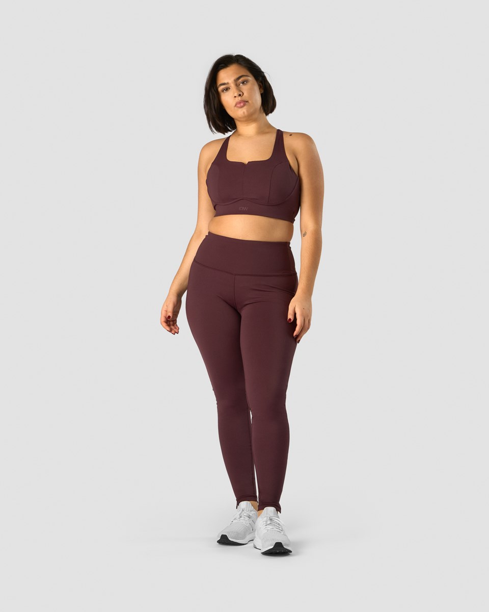 ICIW Stride Sports Bra Burgundy Mörkröda | 103752NXH