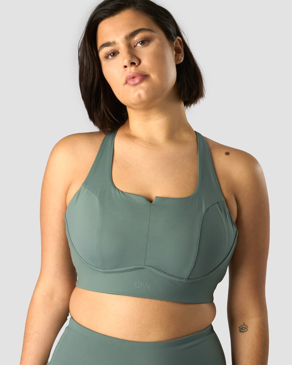 ICIW Stride Sports Bra Sea Mörkgröna | 421630TIU