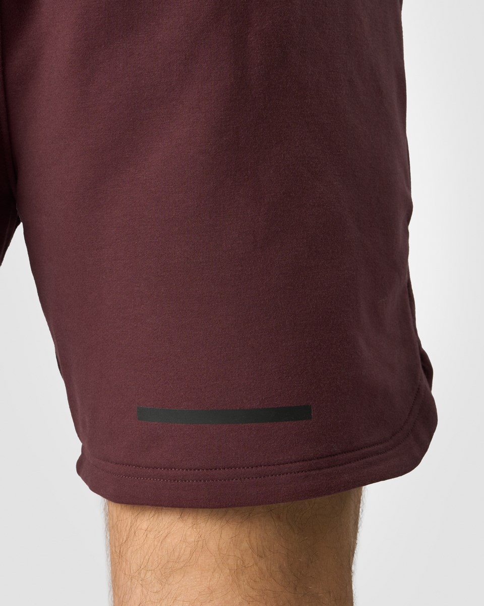 ICIW Stride Sweat Shorts Burgundy Mörkröda | 269174GMT