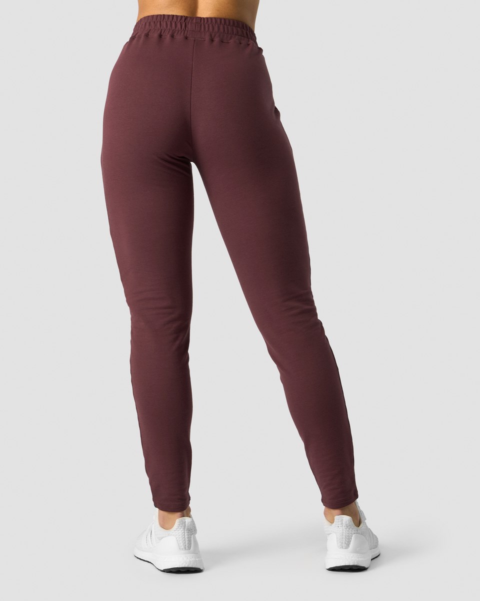 ICIW Stride Sweatpants Wmn Burgundy Mörkröda | 504317GAY