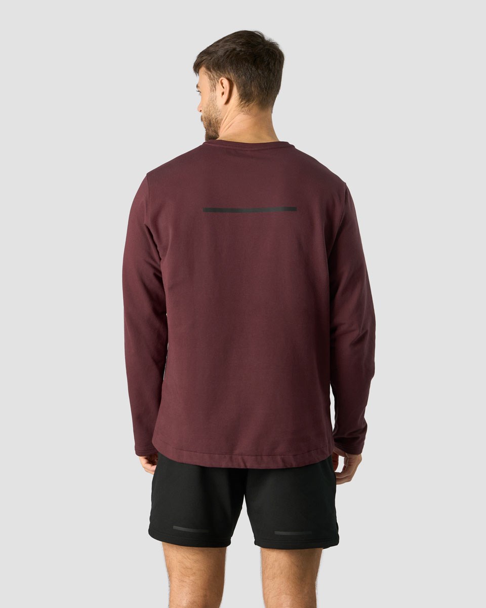 ICIW Stride Sweatshirt Burgundy Mörkröda | 795814OEP