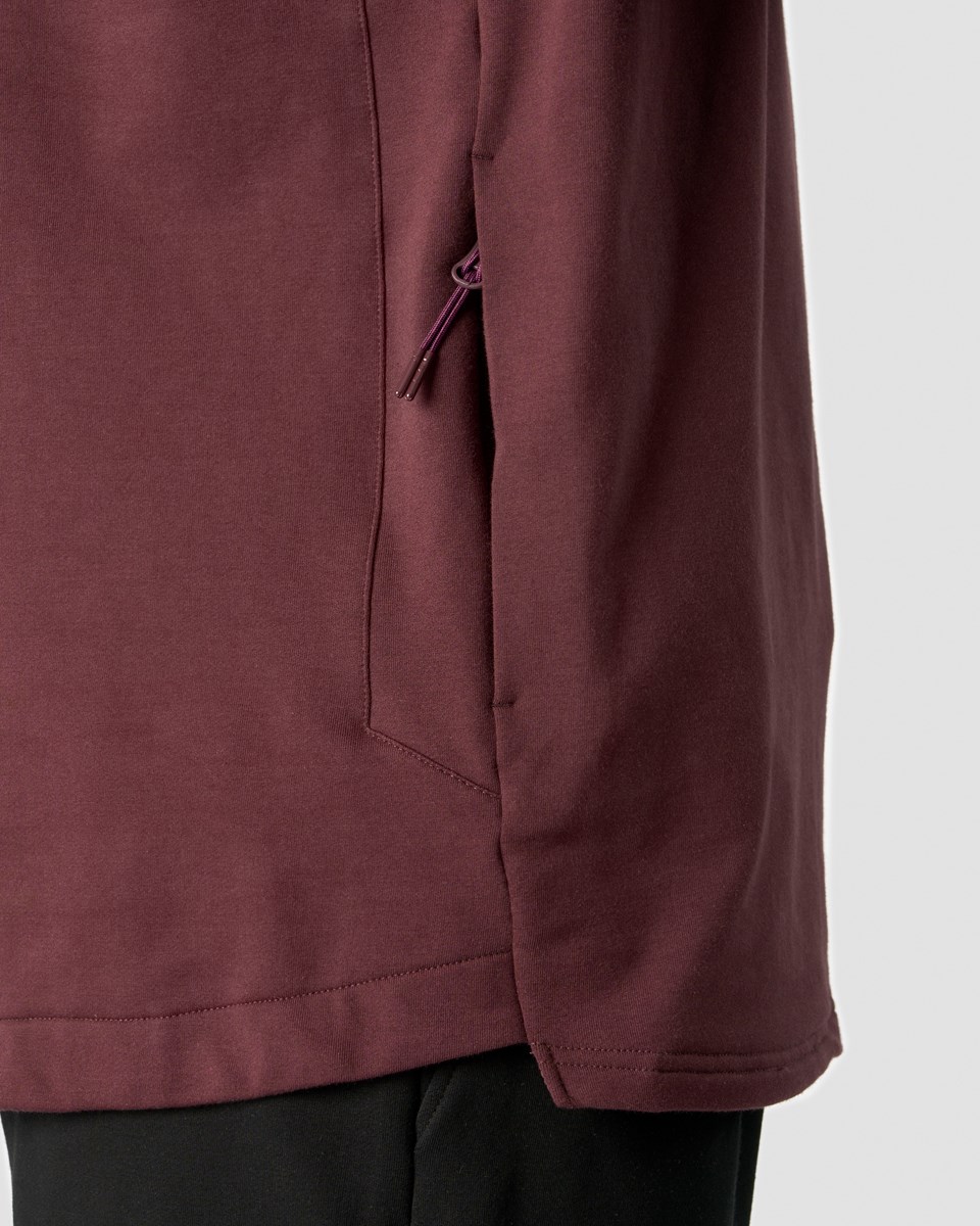 ICIW Stride Sweatshirt Burgundy Mörkröda | 795814OEP