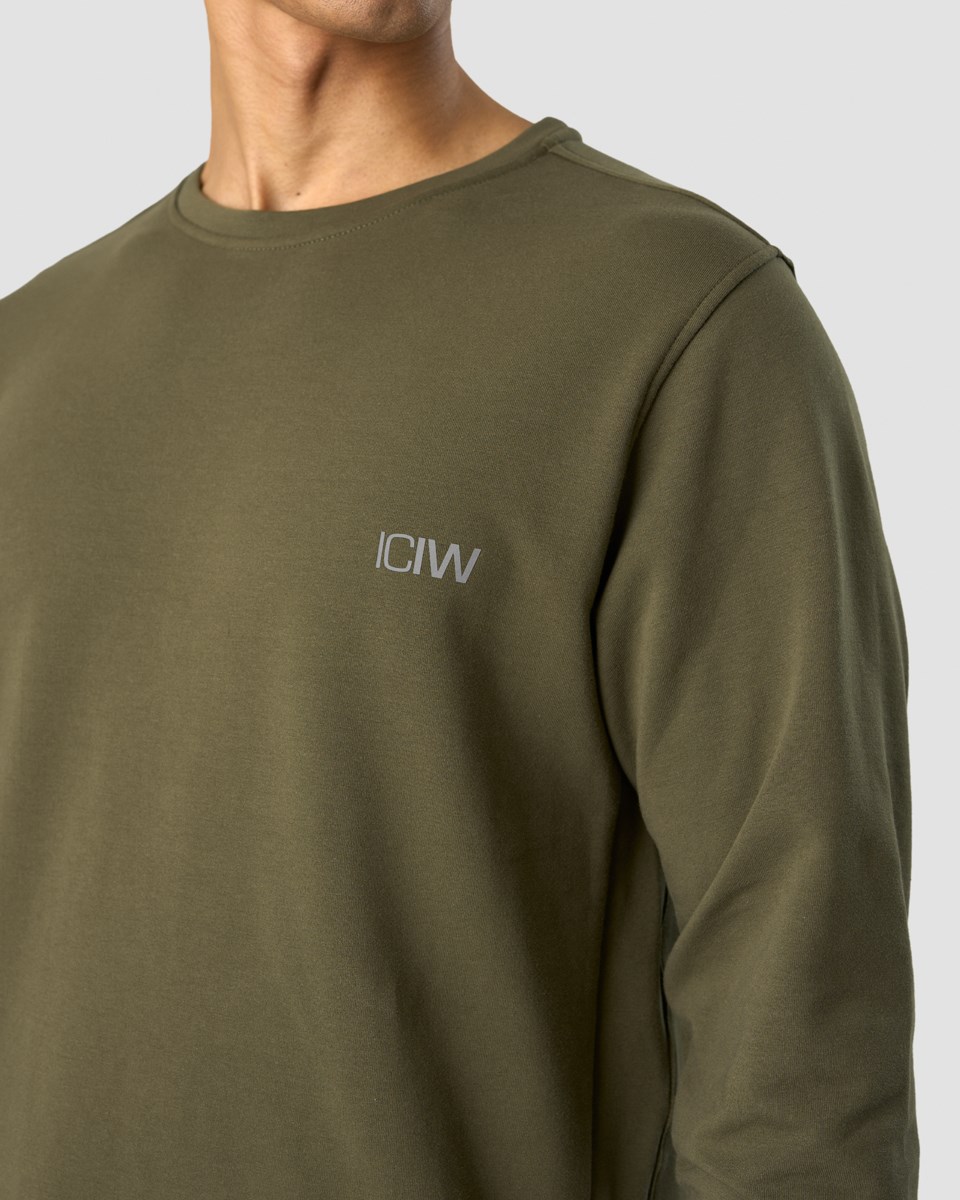 ICIW Stride Sweatshirt Dark Mörkgröna | 521940MZT