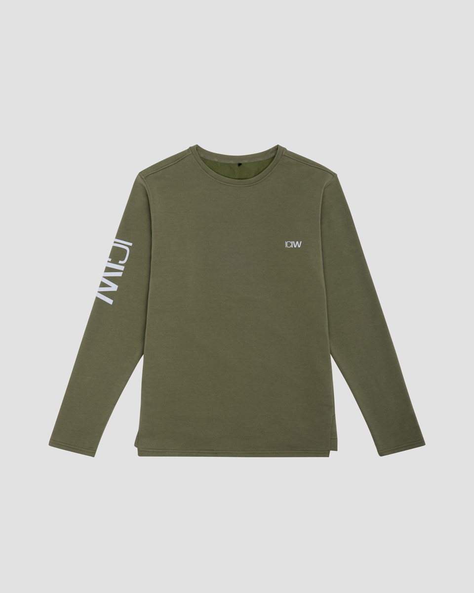 ICIW Stride Sweatshirt Dark Mörkgröna | 521940MZT