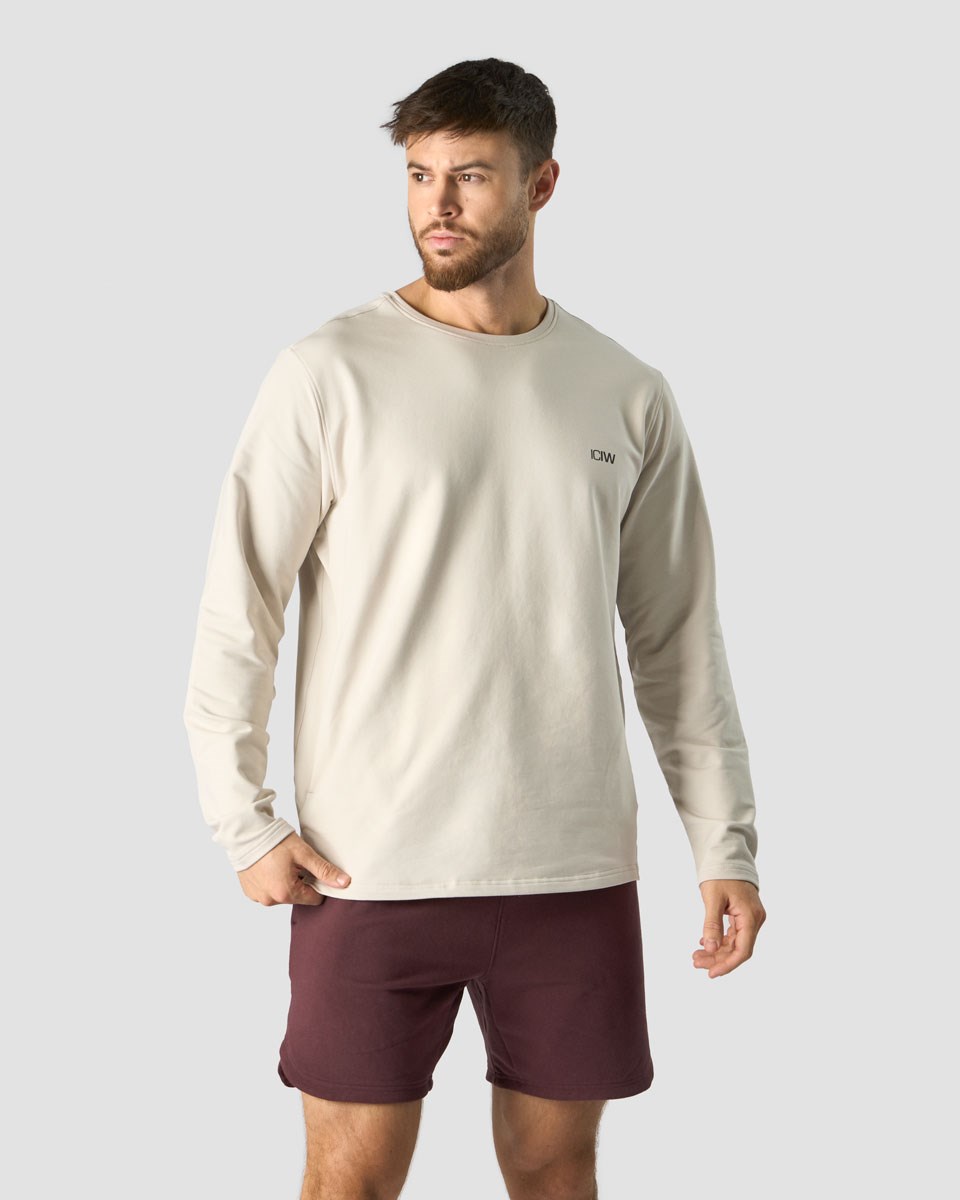 ICIW Stride Sweatshirt Light Ljusgrå | 952637OGR