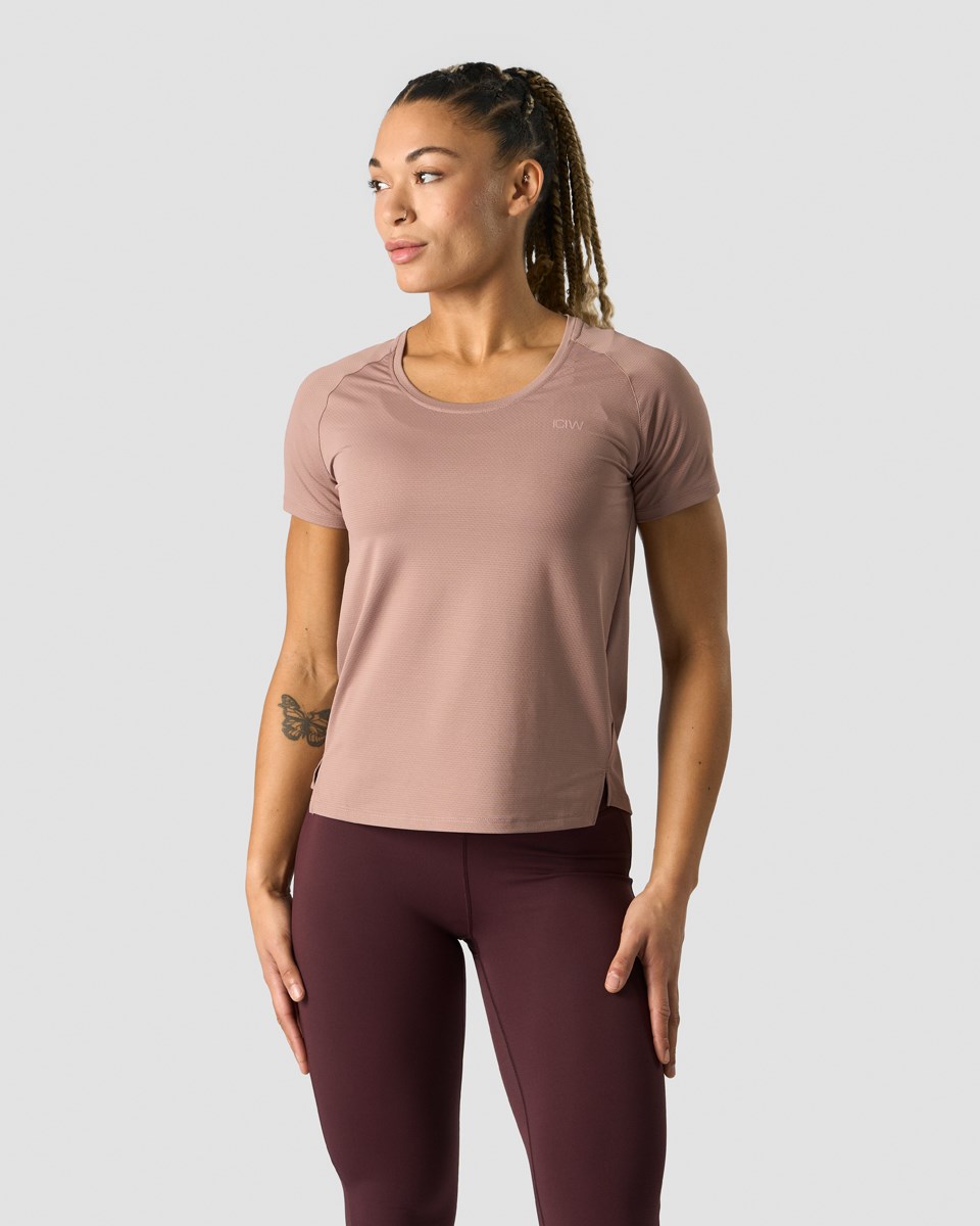 ICIW Stride T-shirt Wmn Light Mauve Lila | 546073OYV