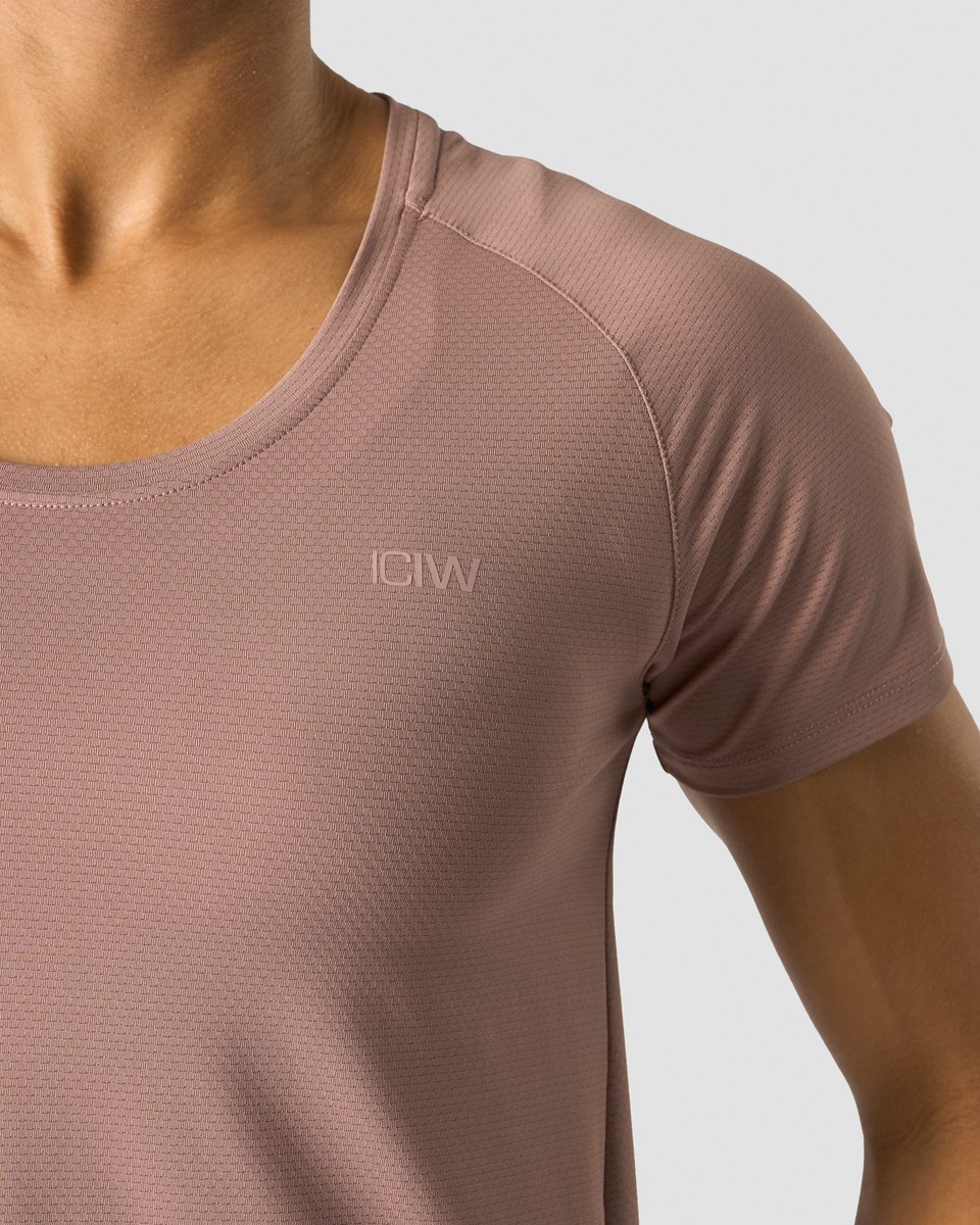 ICIW Stride T-shirt Wmn Light Mauve Lila | 546073OYV