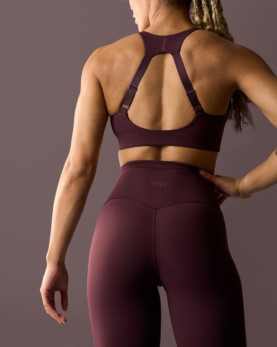 ICIW Stride Tights Wmn Burgundy Mörkröda | 710362ZJB