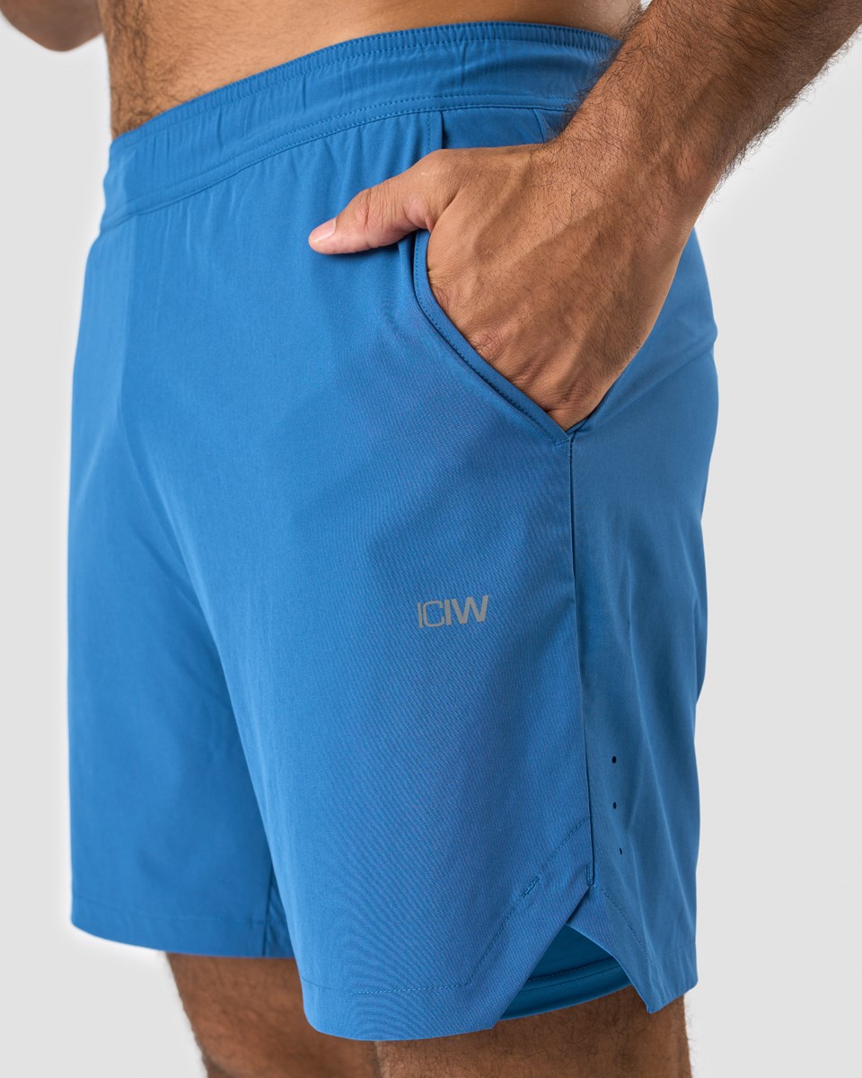 ICIW Tränings 2-in-1 Shorts Light Ljusblå | 748926VKM