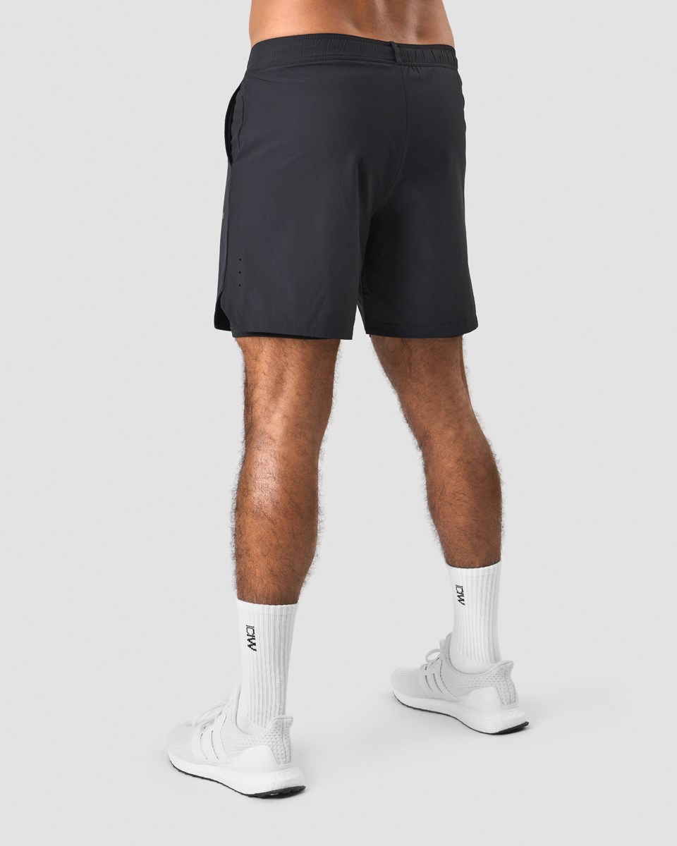 ICIW Tränings 2-in-1 Shorts Svarta | 673480DVN