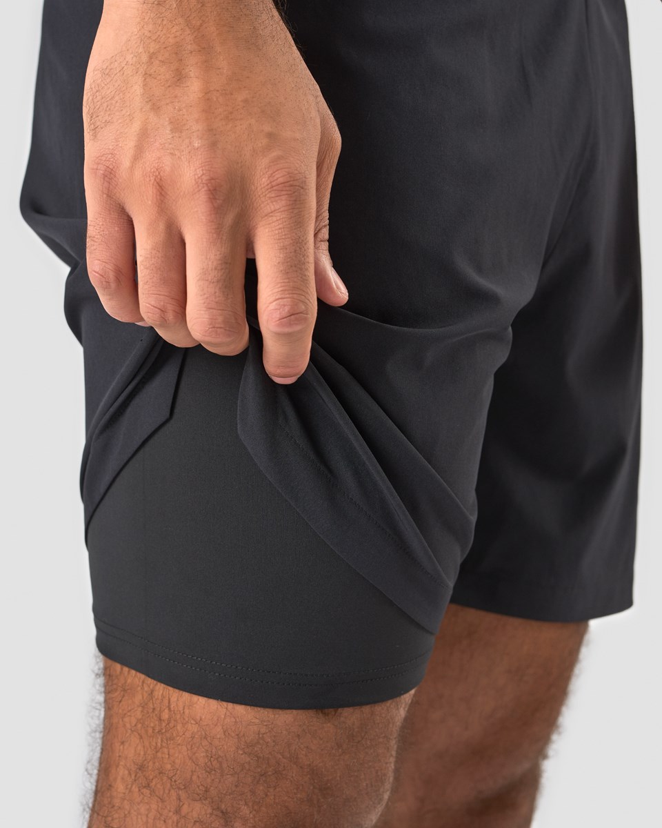 ICIW Tränings 2-in-1 Shorts Svarta | 673480DVN