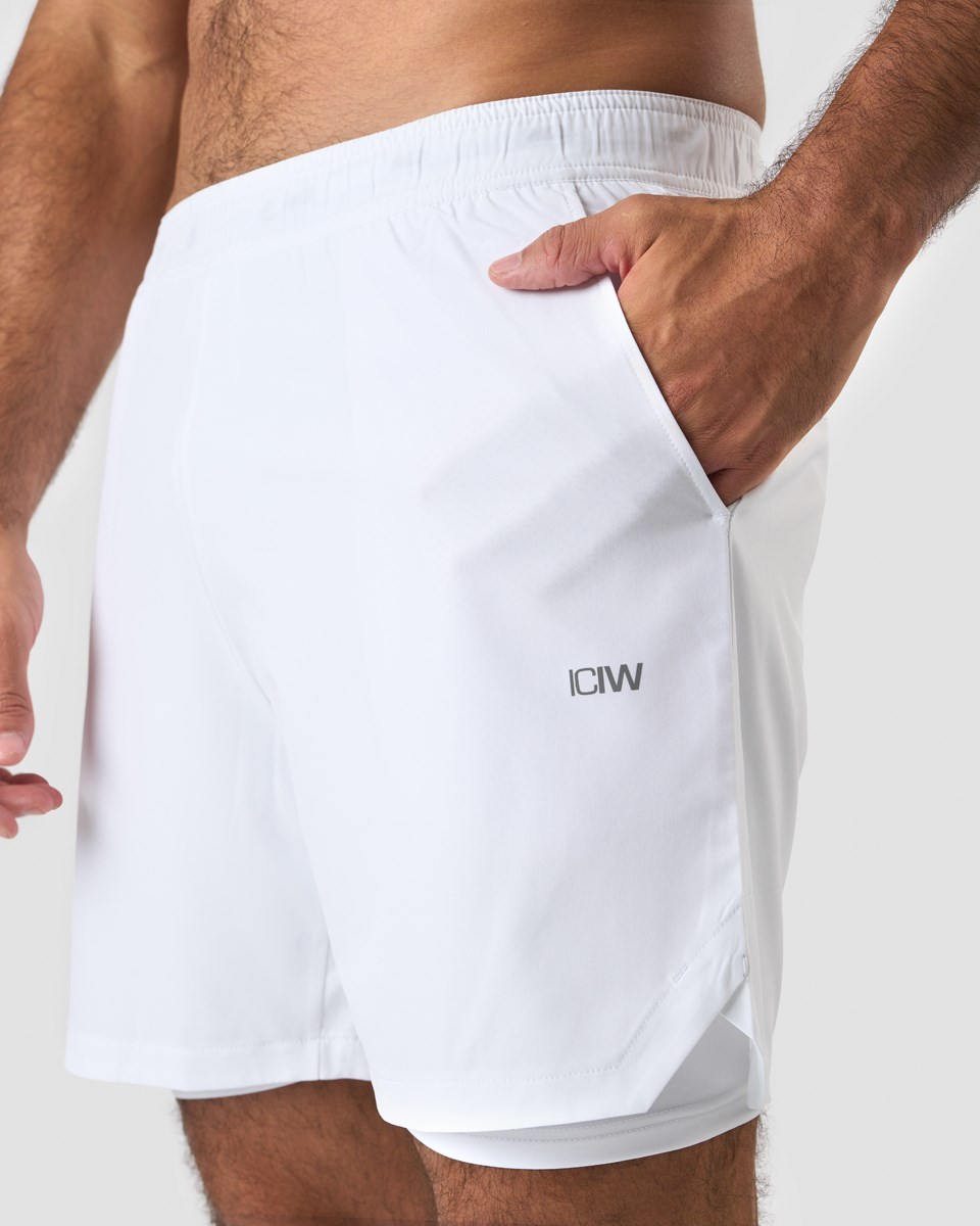 ICIW Tränings 2-in-1 Shorts Vita | 812305JHB