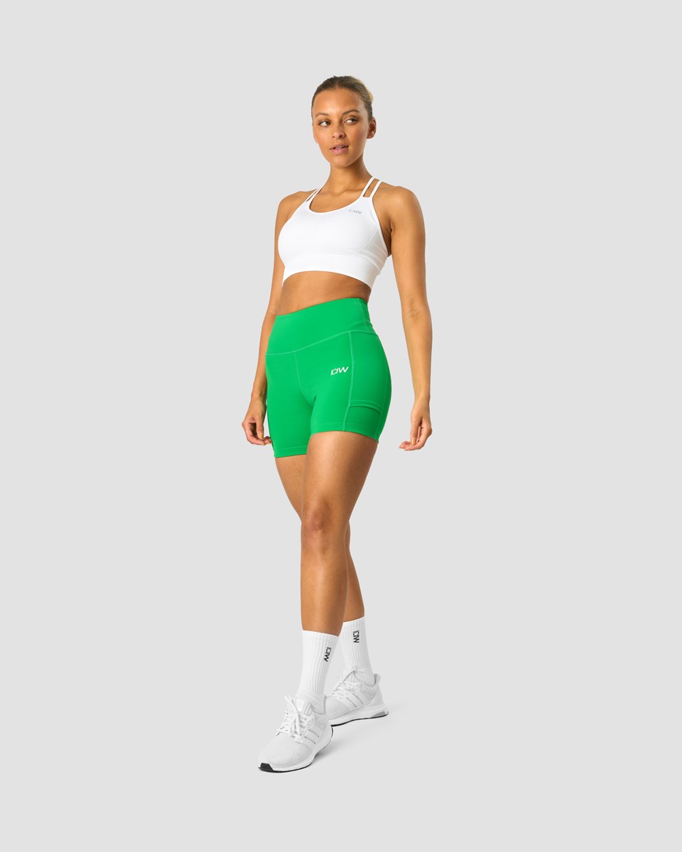 ICIW Tränings Biker Shorts Bright Mörkgröna | 047921MDZ