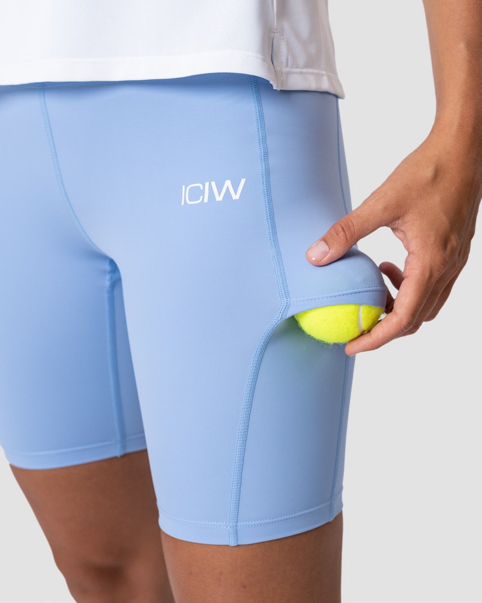 ICIW Tränings Biker Shorts Sky Wmn Ljusblå | 716420MSW